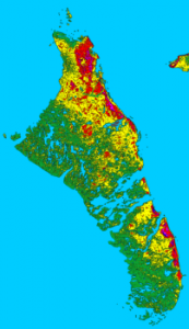 Andros mapa bahamów